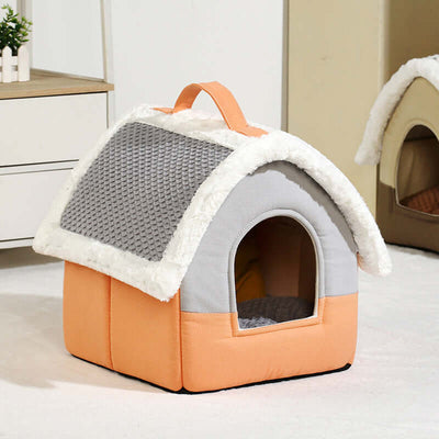 Professional Foldable Dog House Kennel Bed Mat For Small And Medium Dogs, Cats, Winter Warm Cat Bed Nest, Pet Products Basket, Pets, Puppy Cave Sofa. kits