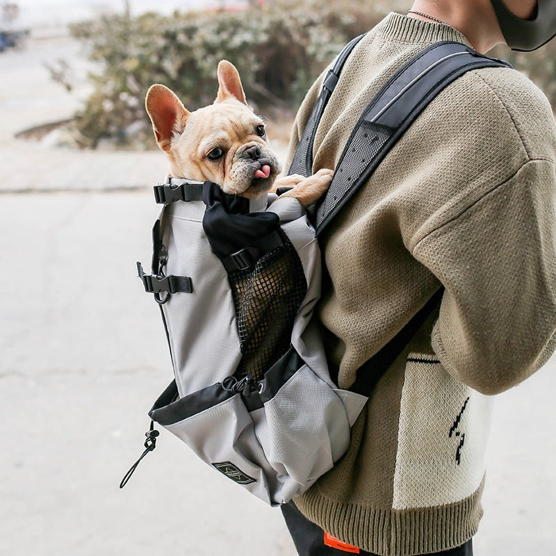 Professional Pet Dog Carrier Bag Carrier For Dogs Backpack Out Double Shoulder Portable Travel Backpack Outdoor Dog Carrier Bag Travel kits