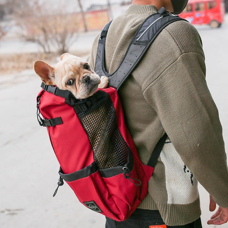 Professional Pet Dog Carrier Bag Carrier For Dogs Backpack Out Double Shoulder Portable Travel Backpack Outdoor Dog Carrier Bag Travel kits