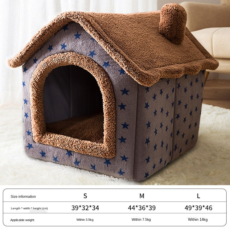 Professional Pet Bed Small Dog Teddy Cat Litter Four Seasons Universal Dog House Dog Bed Pets Supplies kits