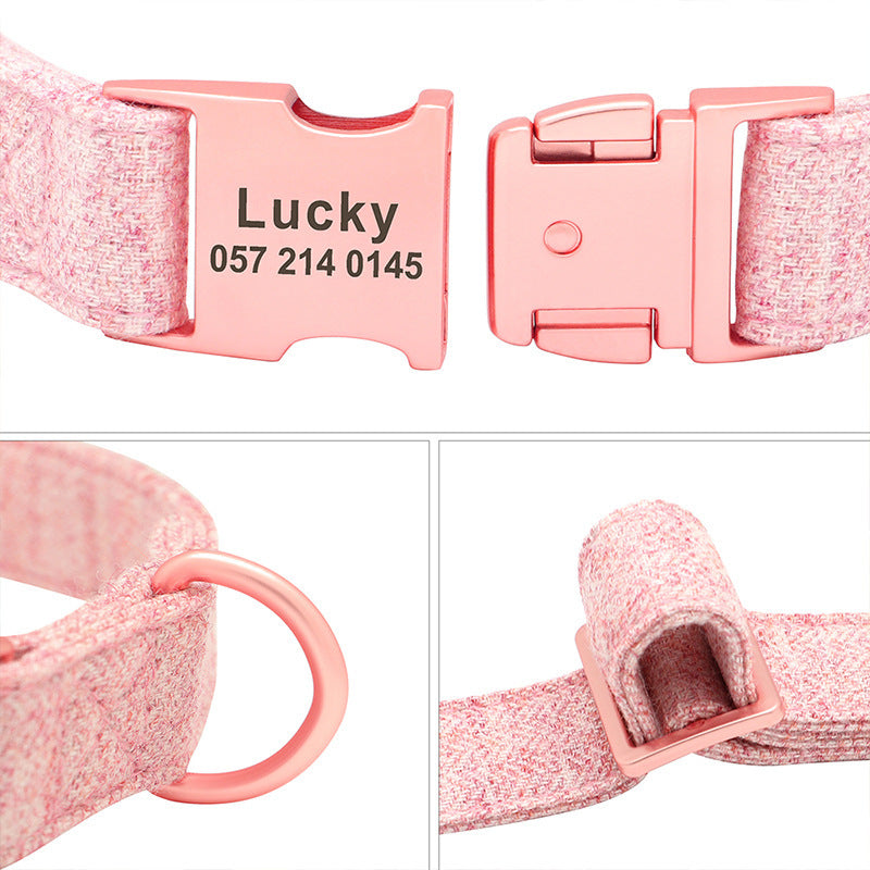 Professional Pet Dog Collar Engraving Anti-Lost Traction Rope Supplies kits