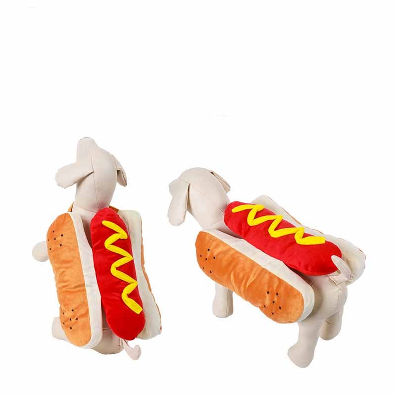 Professional Funny Halloween Costumes For Dogs Puppy Pet Clothing Hot Dog Design Dog Clothes Pet Apparel Dressing Up Cat Party Costume Suit kits