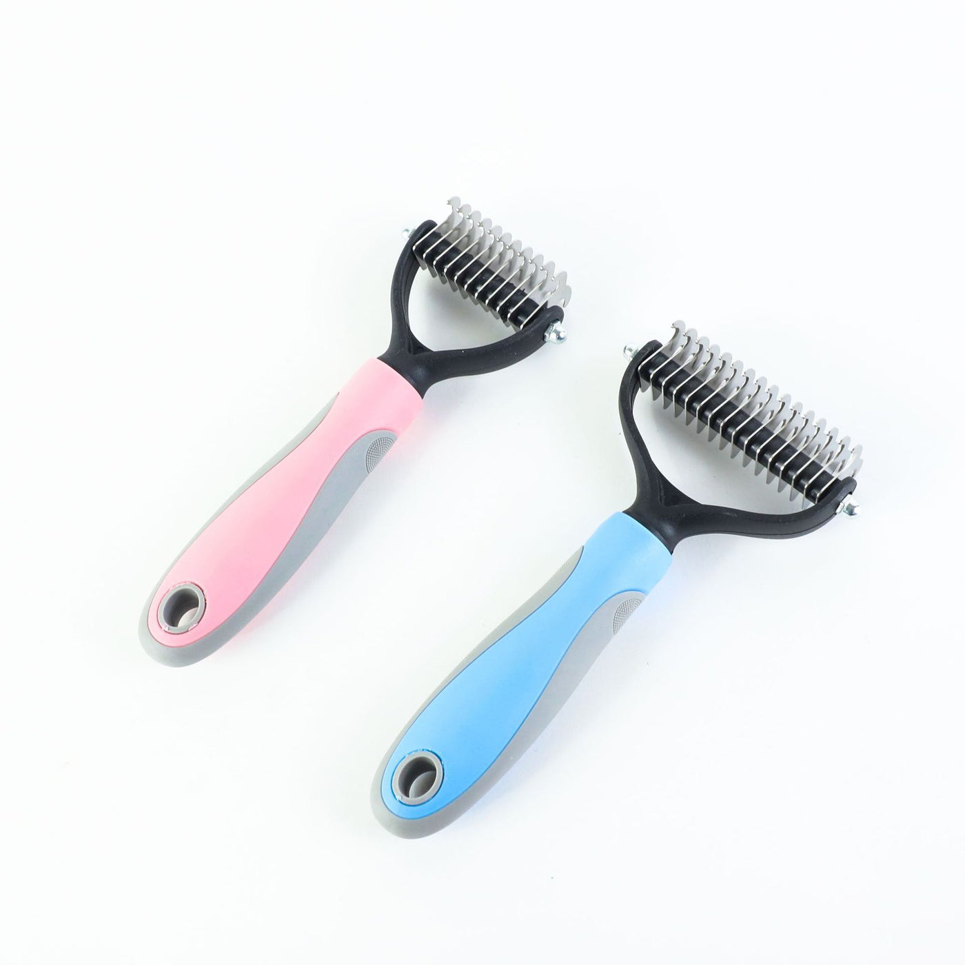 Professional Stainless Double-sided Pet Brush Hair Removal Comb Grooming Dematting Dog Grooming Shedding Tools kits