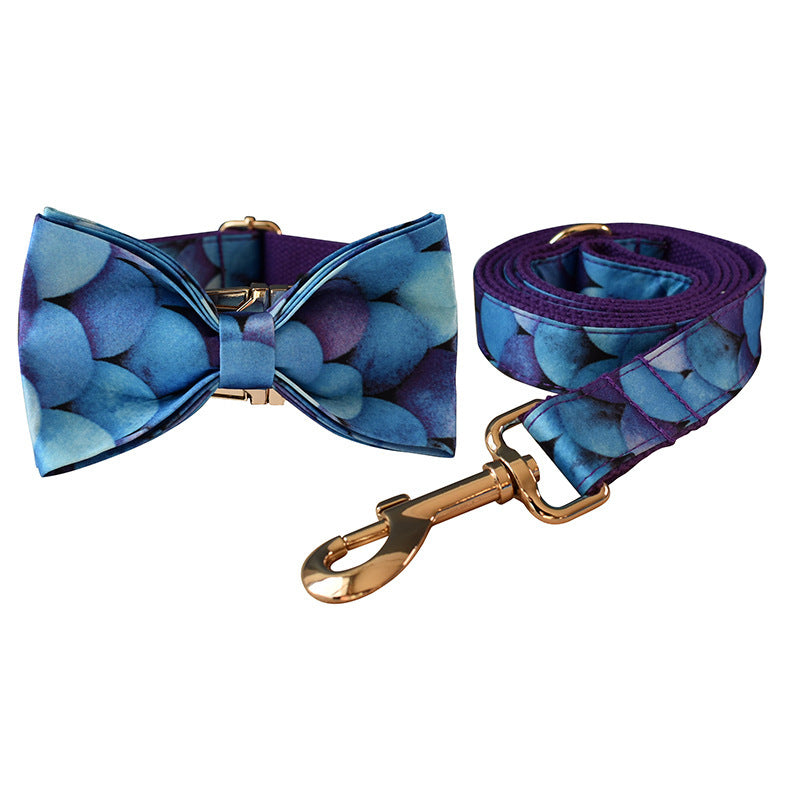 Professional Purple Bottom Mermaid For Pet Collar Bowknot Dog Collar Metal Buckle kits