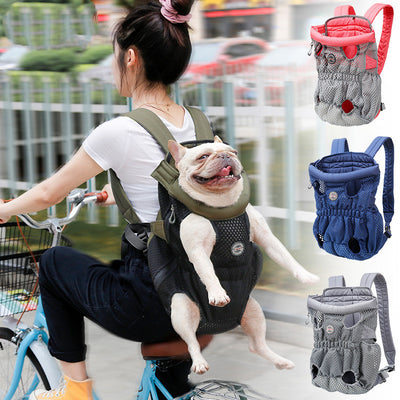 Professional Pet Carrier Backpack Outdoor Travel Mesh Breathable Shoulder Bags kits