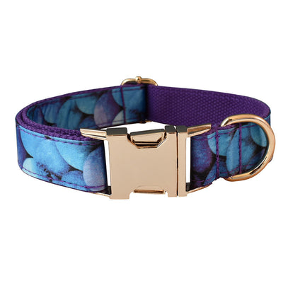 Professional Purple Bottom Mermaid For Pet Collar Bowknot Dog Collar Metal Buckle kits