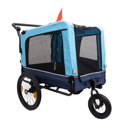 Professional Outdoor Heavy Duty Foldable Utility Pet Stroller Dog Carriers Bicycle Trailer kits