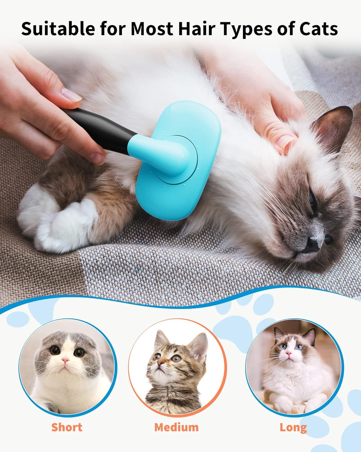 Professional Dog Brush Cat Brush Pet Grooming Brush- Shedding Grooming Tools kits
