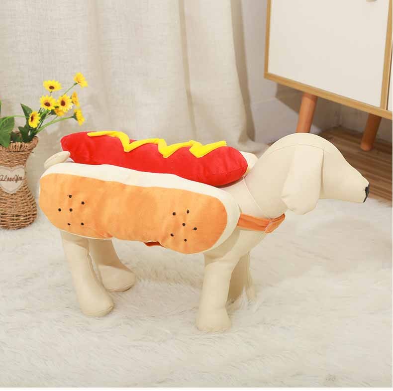 Professional Funny Halloween Costumes For Dogs Puppy Pet Clothing Hot Dog Design Dog Clothes Pet Apparel Dressing Up Cat Party Costume Suit kits