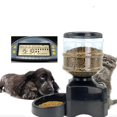 Professional Three-meal Timed Quantitative Pet Automatic Feeding Machine kits