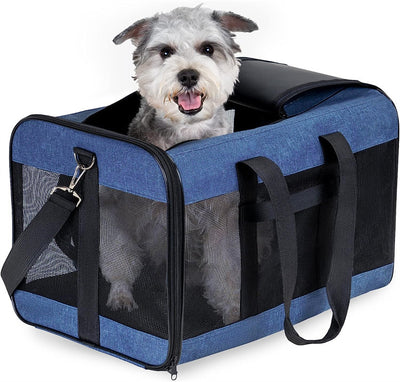 Professional Dog Cat Carriers Bags Car Portable Transport Pet Bag Cage Portable Pet Foldable Outgoing Travel Breathable Pets Handbag kits
