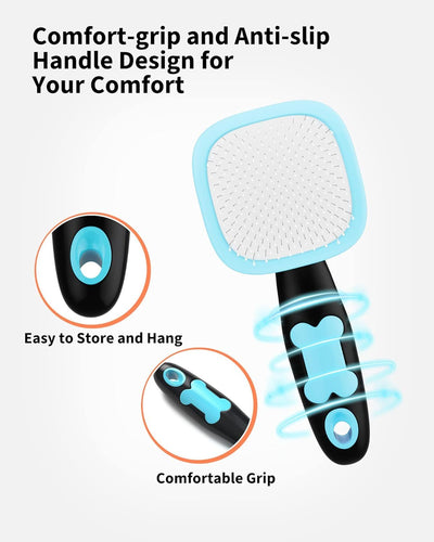 Professional Dog Brush Cat Brush Pet Grooming Brush- Shedding Grooming Tools kits