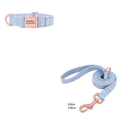Professional Pet Dog Collar Engraving Anti-Lost Traction Rope Supplies kits