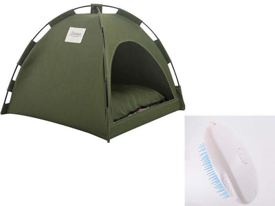 Professional Cat Tent Cooling Mat Dog House Pet Sofa Camping Dog Bed With Cushion For Dog Kennel Indoor Cat Nest Cat Bed Pets Products kits
