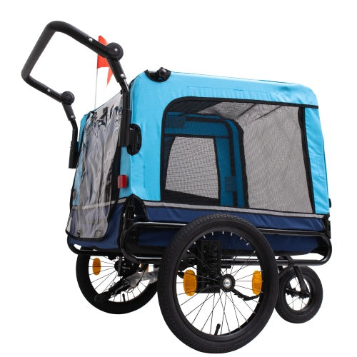 Professional Outdoor Heavy Duty Foldable Utility Pet Stroller Dog Carriers Bicycle Trailer kits