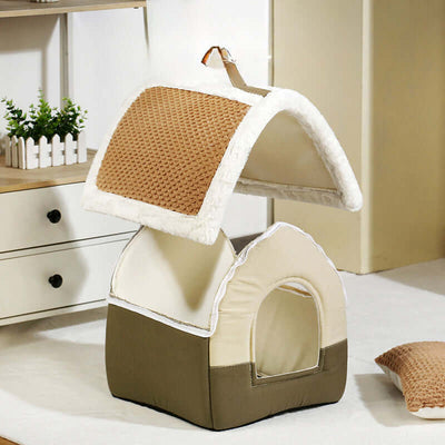 Professional Foldable Dog House Kennel Bed Mat For Small And Medium Dogs, Cats, Winter Warm Cat Bed Nest, Pet Products Basket, Pets, Puppy Cave Sofa. kits