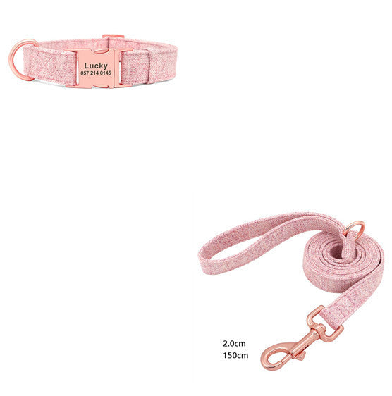 Professional Pet Dog Collar Engraving Anti-Lost Traction Rope Supplies kits