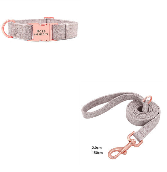 Professional Pet Dog Collar Engraving Anti-Lost Traction Rope Supplies kits